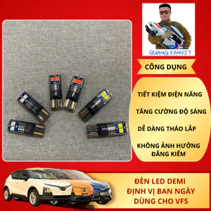 VF5 Đèn LED Demi định vị ban ngày VINFAST VF5 chân H10, màu Trắng/ Đỏ/ Xanh