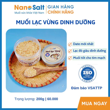 [Mua 3 Tặng 1] Muối Lạc Sẻ Dùng Muối Không I-Ốt Dành Cho Người Ăn Kiêng (Lọ 300g)