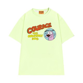 Áo Thun NGỐ TEE Hoạt Hình Chú Chó Nhút Nhát Courage Vui Nhộn Chất Vải Cotton 75 Thoáng Mát