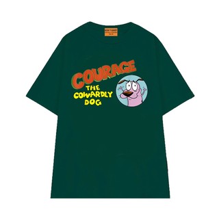 Áo Thun NGỐ TEE Hoạt Hình Chú Chó Nhút Nhát Courage Vui Nhộn Chất Vải Cotton 75 Thoáng Mát