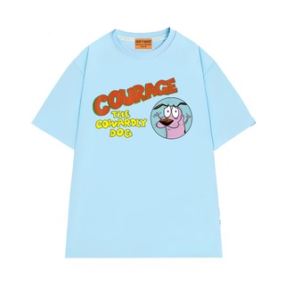 Áo Thun NGỐ TEE Hoạt Hình Chú Chó Nhút Nhát Courage Vui Nhộn Chất Vải Cotton 75 Thoáng Mát