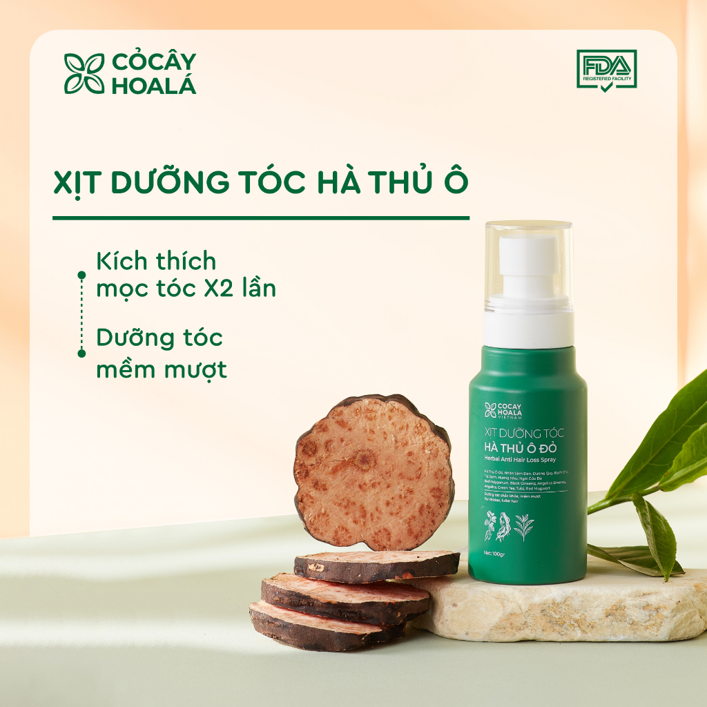 Ảnh XỊT DƯỠNG TÓC THẢO DƯỢC HÀ THỦ Ô ĐỎ CỎ CÂY HOA LÁ 100G - CẢI THIỆN GÃY RỤNG 3