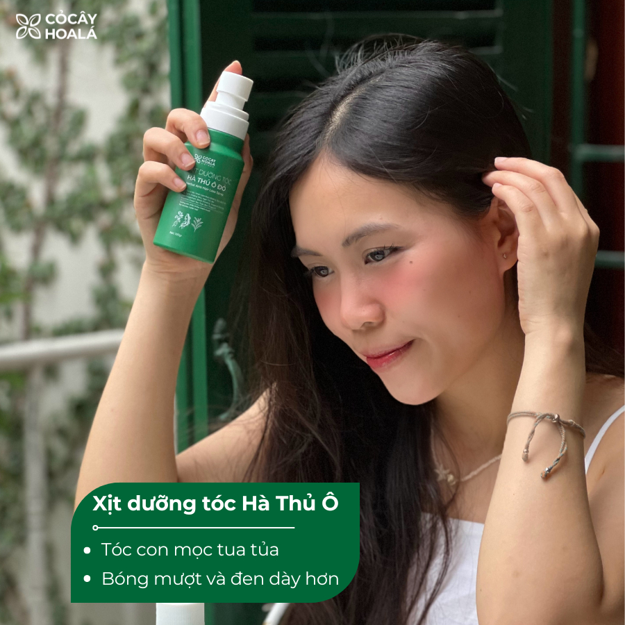 Ảnh XỊT DƯỠNG TÓC THẢO DƯỢC HÀ THỦ Ô ĐỎ CỎ CÂY HOA LÁ 100G - CẢI THIỆN GÃY RỤNG 4