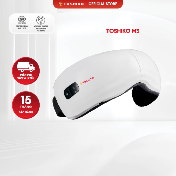Ảnh Máy massage mắt thông minh bluetooth TOSHIKO công nghệ nhiệt hồng ngoại giúp xoa dịu mỏi mắt hỗ trợ tan quầng thâm mắt 1