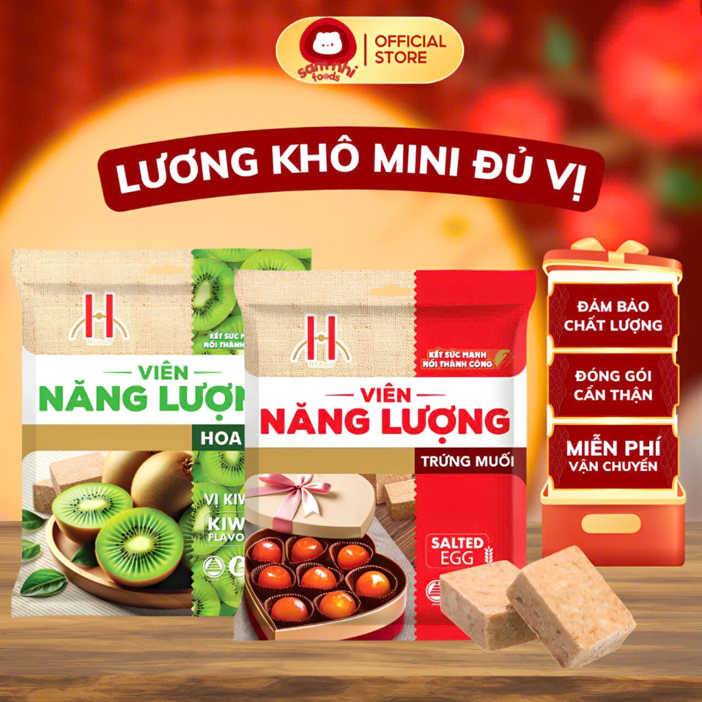 Lương Khô Mini HT Đủ Vị, Lương Khô Bổ Sung Năng Lượng Ăn Vặt Thay Bữa ...