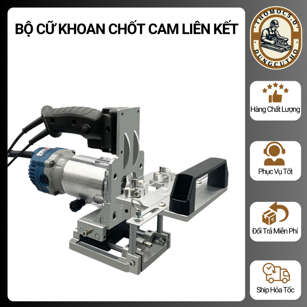Bộ Cữ Khoan Chốt Cam Liên Kết - Giải Pháp Chính Xác Cho Kỹ Thuật ghép Gỗ