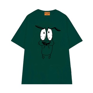 Áo Thun Hoạt Hình Cartoon Network Chú Chó Nhút Nhát Courage Vải Cotton 75 Mềm Mịn Thoáng Mát