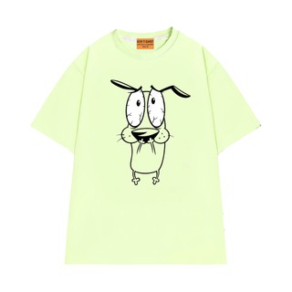 Áo Thun Hoạt Hình Cartoon Network Chú Chó Nhút Nhát Courage Vải Cotton 75 Mềm Mịn Thoáng Mát