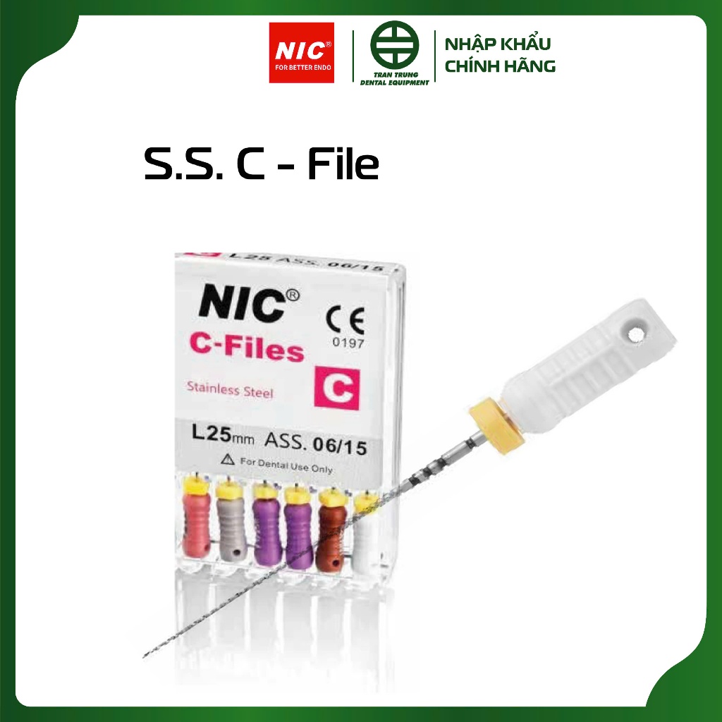 Trâm Tay S.S. C-File - TRÂM NỘI NHA NIC - Nhập khẩu chính hãng | Shopee ...