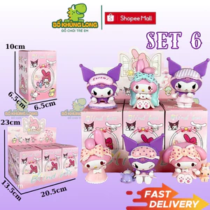 Blindbox Sét 6 Mô Hình Kuromi Melody Full Hộp Đóng Hộp Set 6 Hộp Quà Bí Mật Quà Tặng Bất Ngờ Blind Box BỐ KHỦNGLONG