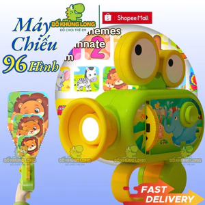 Máy Chiếu Đồ Chơi Điều Chỉnh Chiếu Khoảng Cách 12 Đĩa 96 Hình Đèn Pin Chiếu Hình Cho Bé BỐ KHỦNG LONG