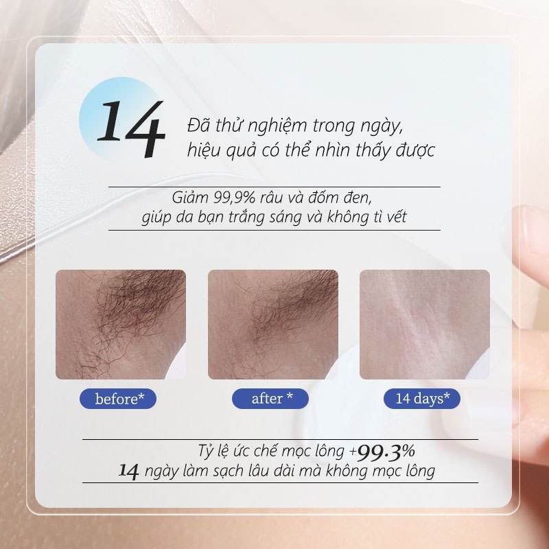 Kem tẩy lông vùng kín Tẩy lông nách Tẩy lông chân Triệt lông vĩnh viễn Tẩy lông bikini 100g