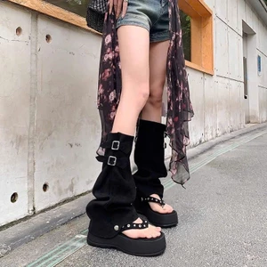 Giày Bốt, Giày Sandal Mũi Kẹp Cao Cổ Hình Xương Cá Thời Trang 2025 Có Thể Tháo Rời