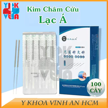 Kim Châm Cứu Vô Trùng Lạc Á Hộp 100 Kim Dạng Vỉ