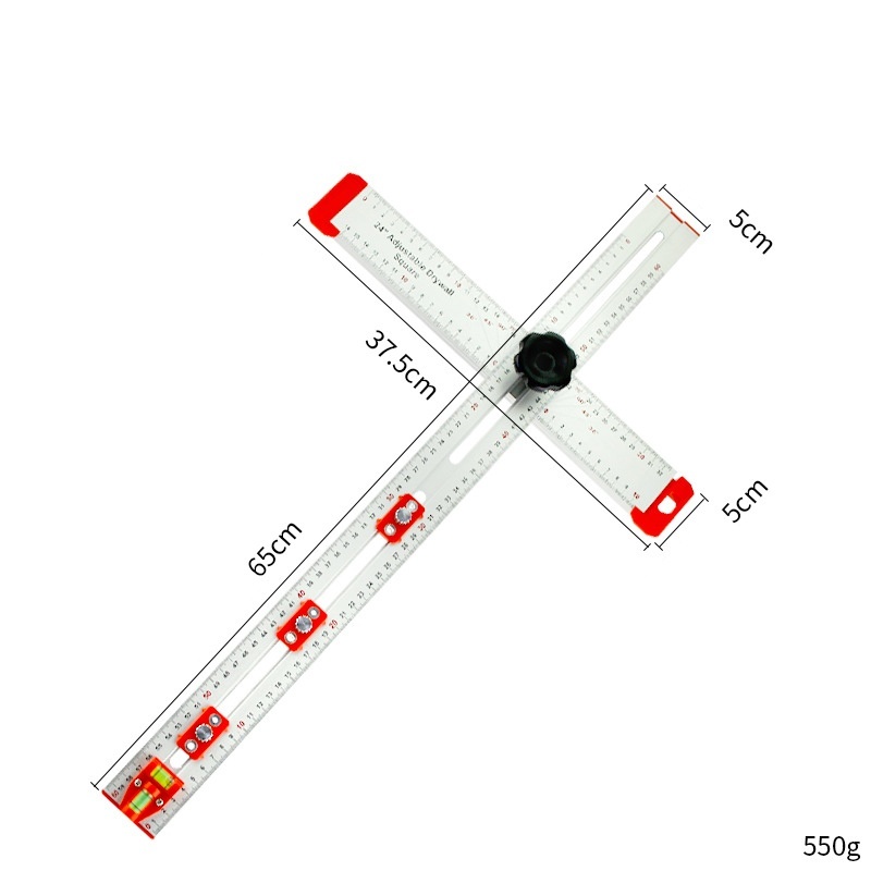 Thước đo đa năng, thước  chữ T đa năng 60CM Trợ thủ đắc lực cho mọi công việc đo đạc, đánh dấu