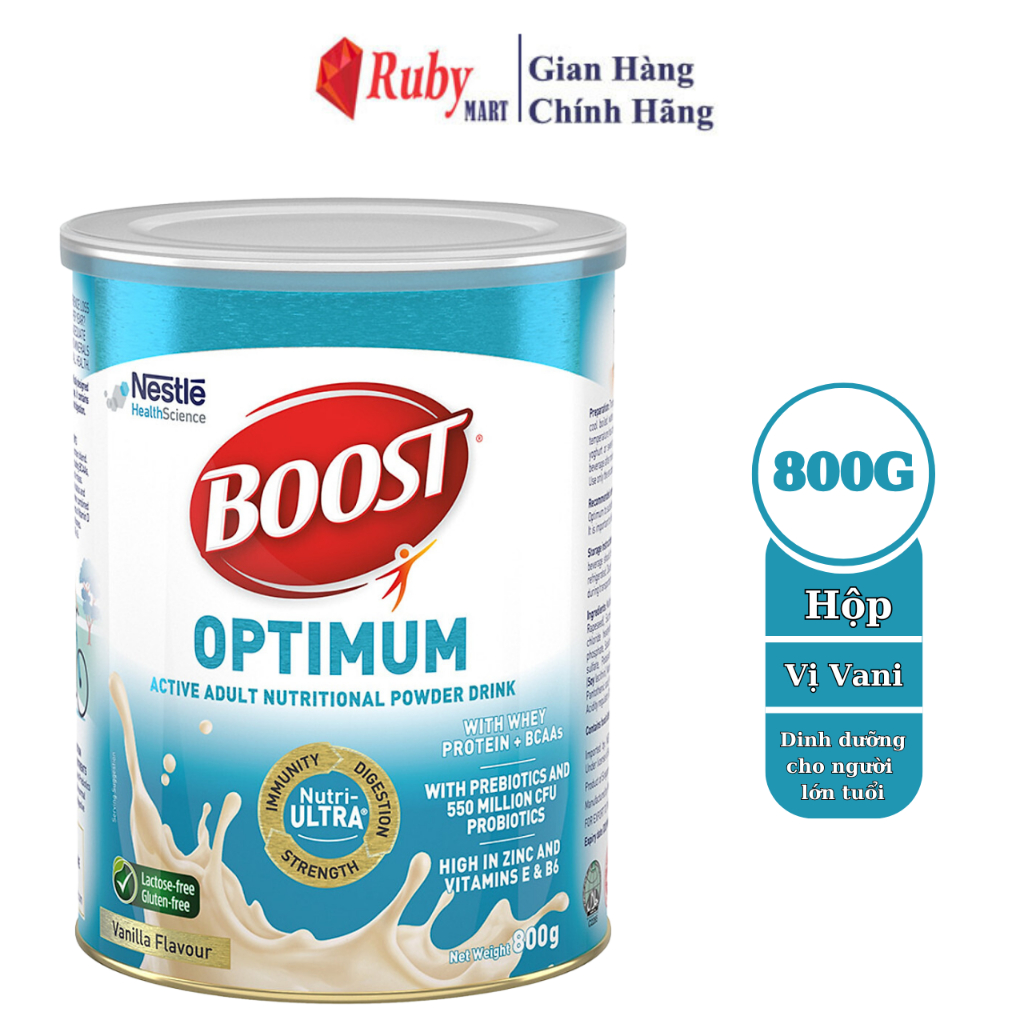 Sữa Bột Nestle Boost Optimum Lon 800g Dinh Dưỡng Dành Cho Người Trung ...