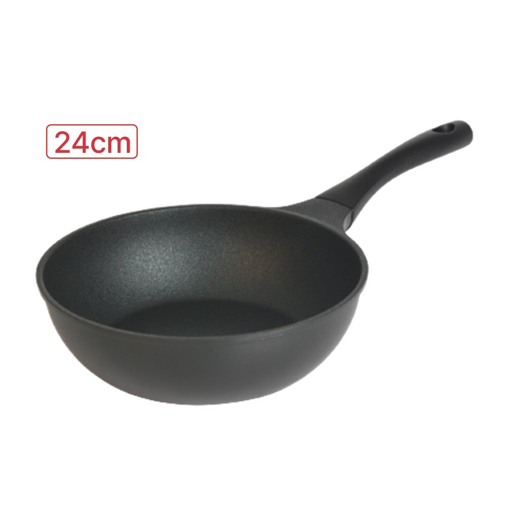 Ảnh Chảo sâu đúc đáy từ Happycook All Black 24cm TBWP-24cm/ 28cm - Hàng chính hãng - Giao hỏa tốc 2h HCM 2