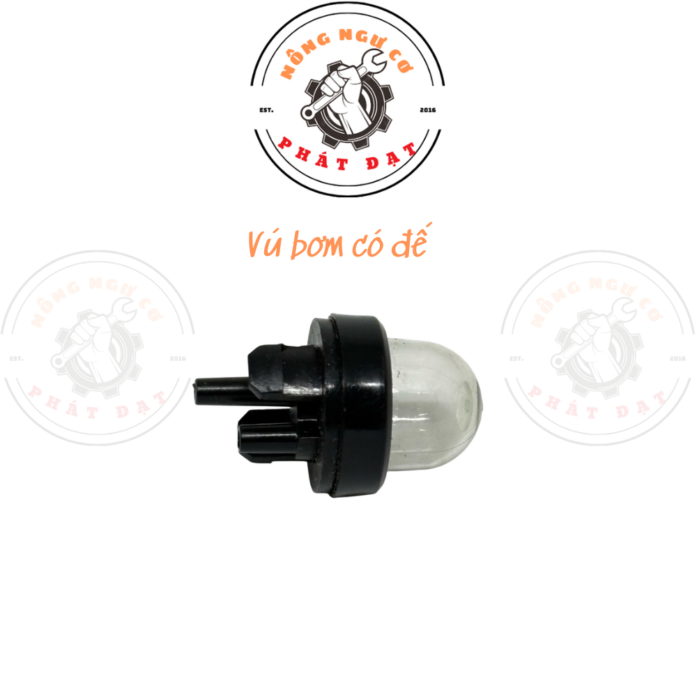 Vú bơm máy cắt cỏ – máy cưa xích | Vú bơm xăng cao su trong suốt | Độ đàn hồi cao – bền – dễ lắp
