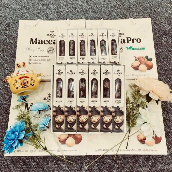 Hạt macca nứt vỏ Đắk Lắk Tây Nguyên nhân trắng size to giòn thơm 200g ...