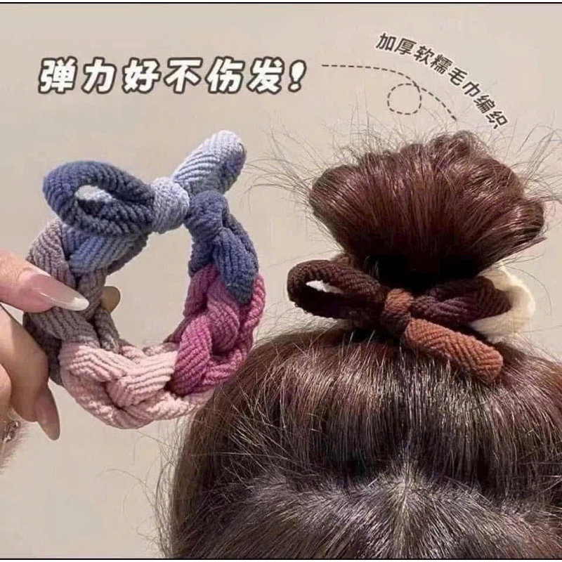 combo set 136 chi tiết dây buộc tóc