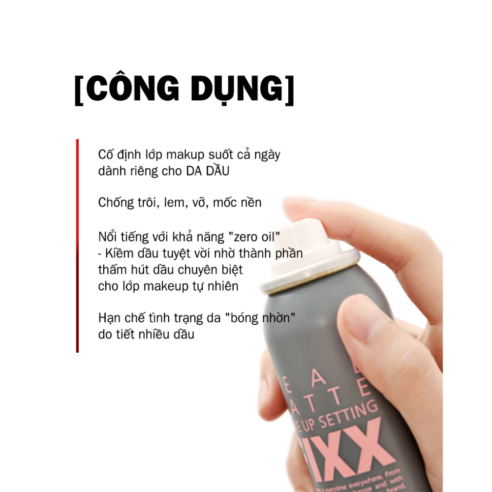 Ảnh Xịt khoá nền So Natural Makeup Setting Fixx 120ml sương mịn đều giữ lớp trang điểm cố định 3