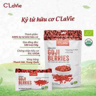 Kỷ Tử Hữu Cơ C'LaVie 170g - Xanhsam Natural & Organic