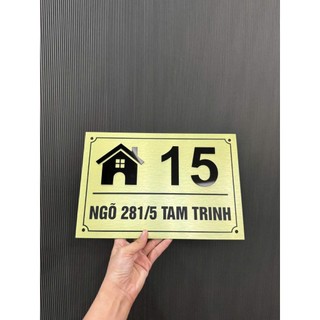 ( Giao hỏa tốc) Bảng công ty, bảng số nhà alu xước kt 20*30cm, 25*35cm, 30*40cm hoặc theo yêu cầu