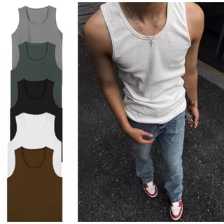 Áo ba lỗ thun gân - Áo TANKTOP thể thao tập gym, co giãn 4 chiều, thoáng mát, nhiều màu