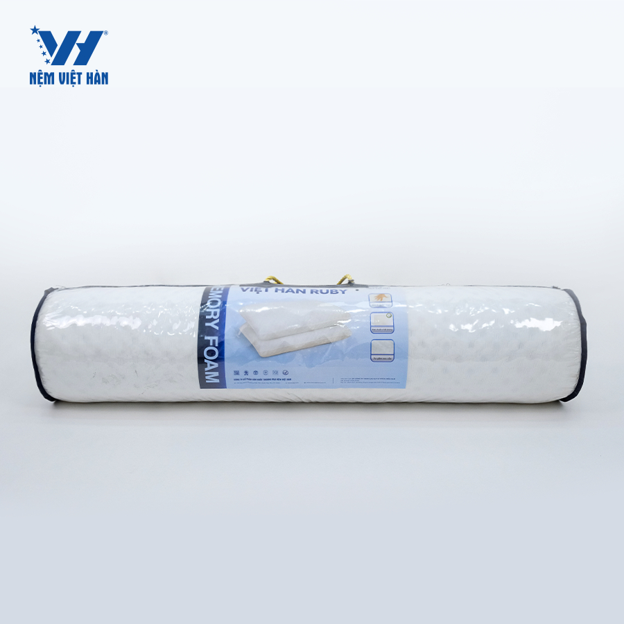 Ảnh Gối ôm Foam Ruby Việt Hàn cao cấp - Êm ái, Thoáng khí 1