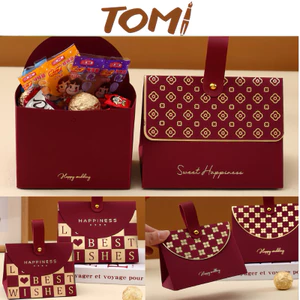 Hộp Đựng Quà, Túi Đựng Quà Hoạ Tiết Sang Trọng TOMI 338