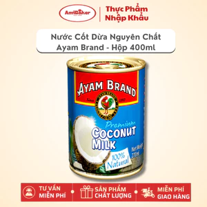 Nước Cốt Dừa Ayam Brand Coconut Milk Thơm Béo, Sánh Ngậy - Hộp 400ml