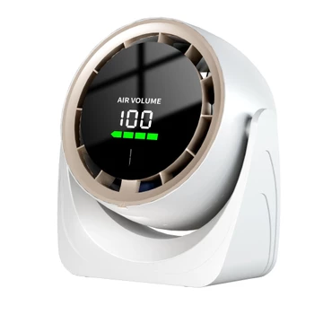 Quạt Mini sạc pin USB 2025 có Remote, màn hình Led, quạt tốc độ cao, treo tường để bàn,điều chỉnh tốc độ gió 100