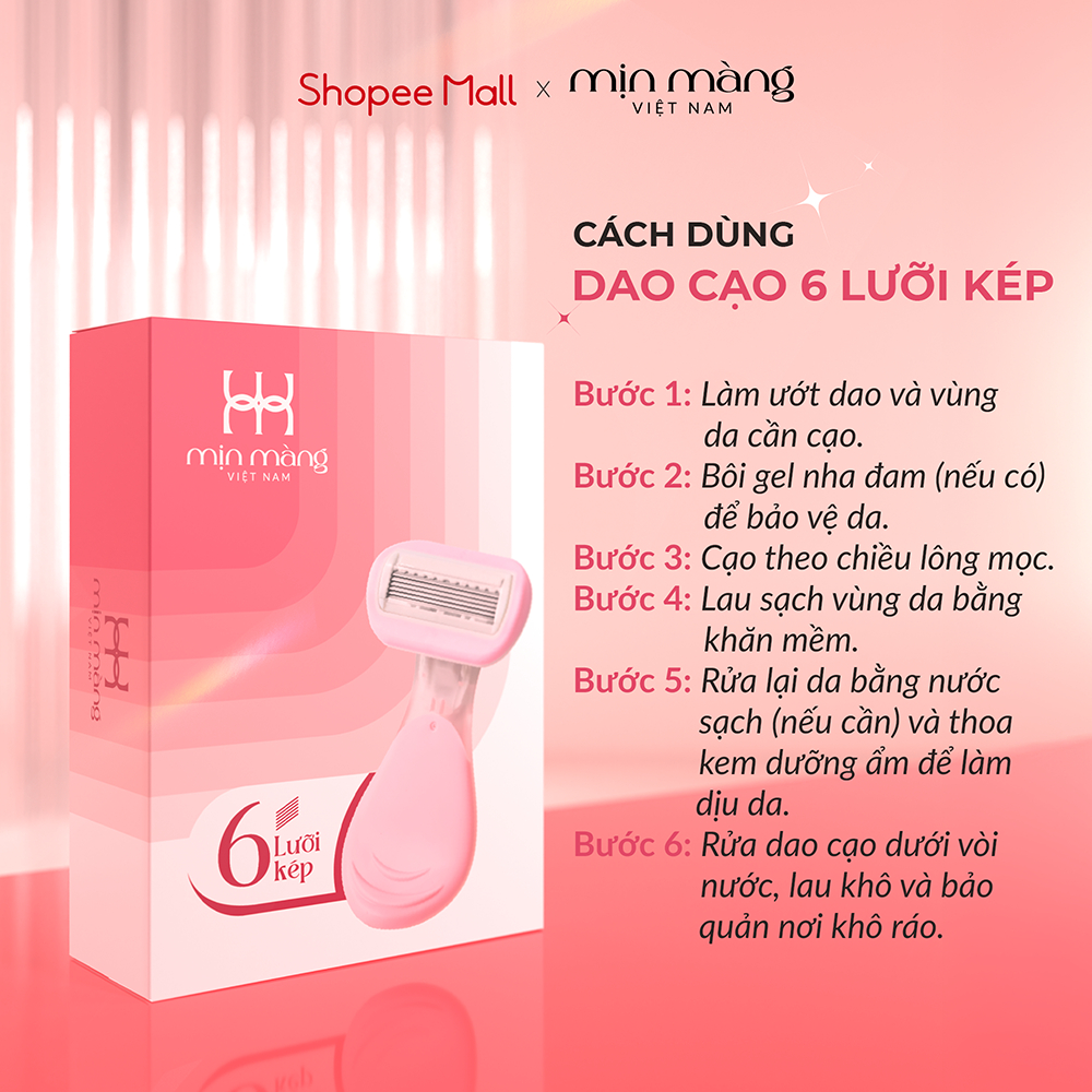 Dao Cạo Lông Vùng Kín Bikini, Mặt, Nách Cho Nữ Chuyên Dụng Siêu Sạch Tái Sử Dụng Nhiều Lần
