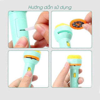 Đồ chơi đèn pin chiếu hình 24 - 80 hình đã gồm đèn - hình chiếu - sẵn pin - cho bé khám phá thỏa thích