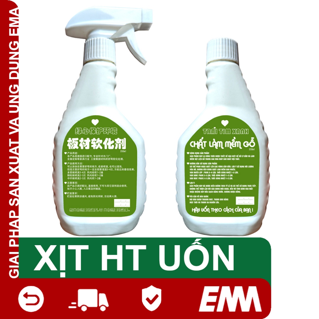 Dung dịch hỗ trợ uốn cong, chất làm mềm gỗ 330ml tiện dụng Uốn MDF -1- EMA
