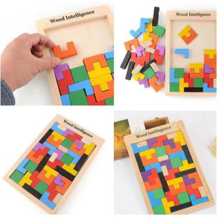 Bảng Ghép Hình Gạch Tetris Ghép Gạch Thông Minh Đồ Chơi Phát Triển Trí Tuệ Cho Bé