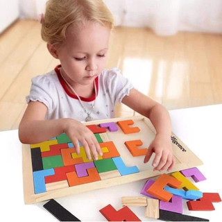 Bảng Ghép Hình Gạch Tetris Ghép Gạch Thông Minh Đồ Chơi Phát Triển Trí Tuệ Cho Bé