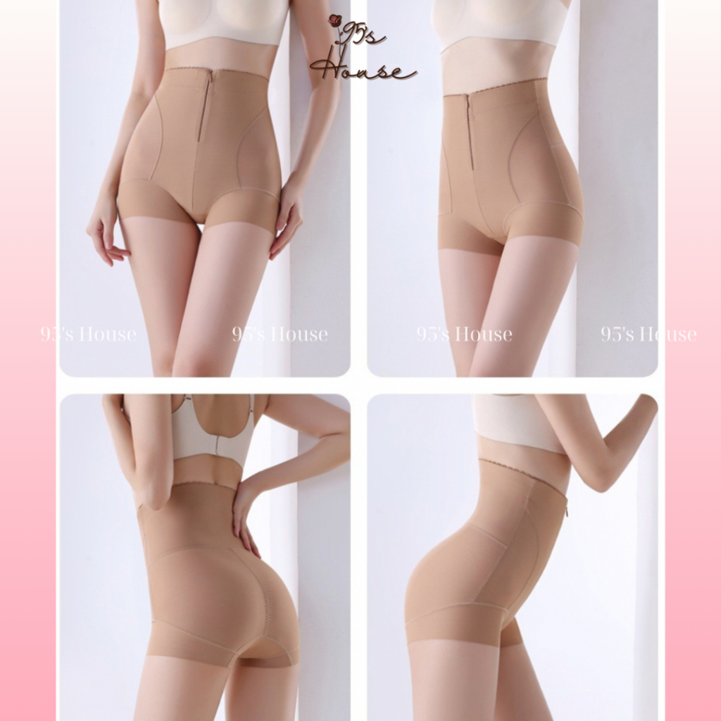 Quần Gen Nịt Bụng Định Hình Cạp Cao Khoá Kéo  Cao Cấp Thon Gọn Mỡ Bụng QG17