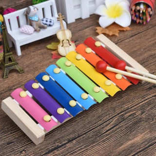 Đồ chơi Đàn Piano Xylophone gỗ 8 thanh quãng - Đồ chơi âm nhạc  tiếng vang, 15 nốt cho bé