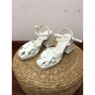 Giày sandal cao gót 9 phân rọ mũi gót vuông