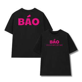 Áo Thun Nam Nữ BÁO Hội Nhà Báo VN, Áo Phông Unisex Form Rộng Top Women Cổ Tròn