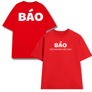 Áo Thun Nam Nữ BÁO Hội Nhà Báo VN, Áo Phông Unisex Form Rộng Top Women Cổ Tròn