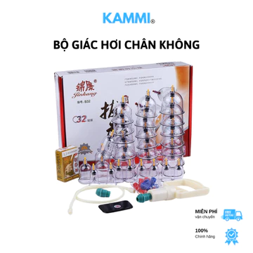 Bộ Giác Hơi Chân Không 24 Ly Và 32 Ly, Bộ Giác Hơi Không Dùng Lửa, Cốc Giác Hơi Tại Nhà, Spa Dưỡng Sinh An Toàn