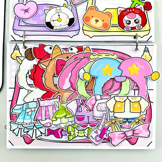 Đồ chơi giấy nhà của BabyThree mắt Lé và mắt Dora - Siêu nhiều trang phục xinh yêu 😍