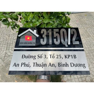 Bảng số nhà chất liệu cao cấp bền đẹp sang trọng nhiều kích thước theo yêu cầu