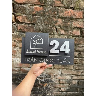 Bảng số nhà chất liệu cao cấp bền đẹp sang trọng nhiều kích thước theo yêu cầu
