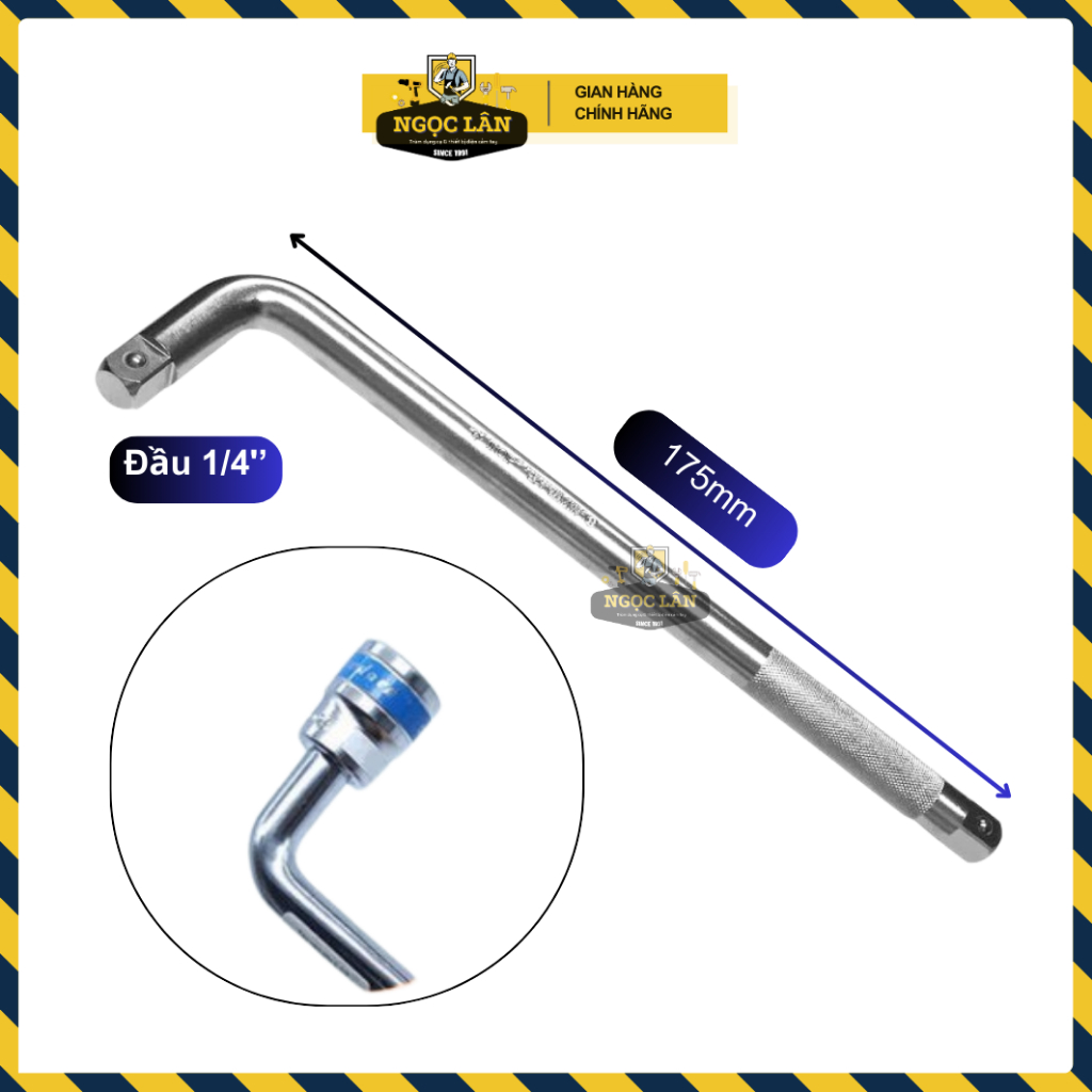Cần L nối đầu tuýp, cần siết L 1/4 inch, 1/2 inch đủ size hàng chuẩn TOP thợ sửa xe tin dùng