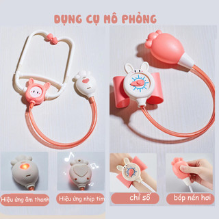 Bộ đồ chơi bác sĩ, xe cứu thương cao cấp cho bé, mô phỏng nha sĩ + khám răng