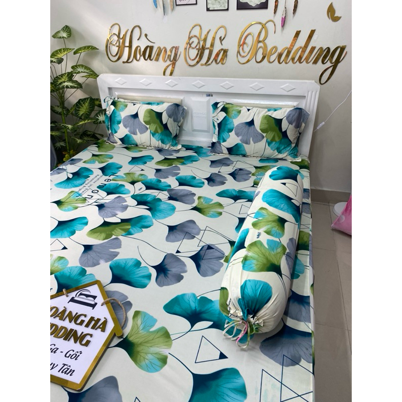 ga giường thun lạnh Hàn quốc RAU MÁ NGỌC (ship hoả tốc) ga decor siêu xinh