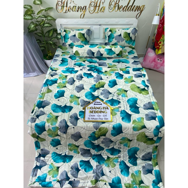 ga giường thun lạnh Hàn quốc RAU MÁ NGỌC (ship hoả tốc) ga decor siêu xinh